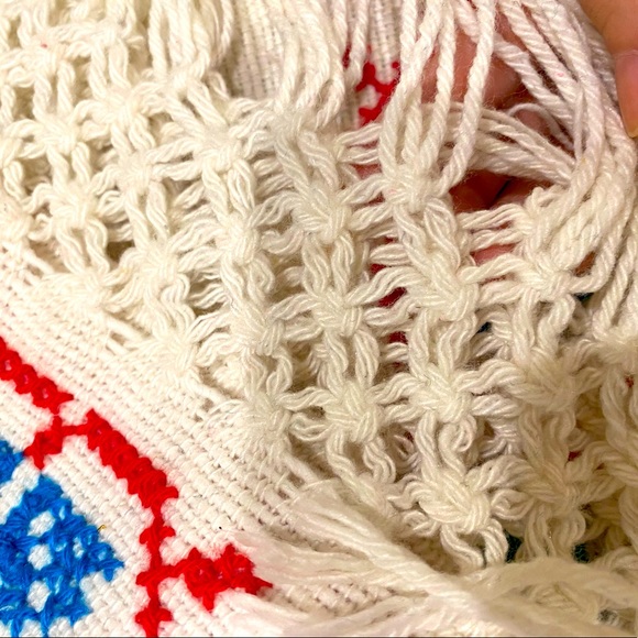 Vintage Cross-stitch Poncho - Picture 2 of 4